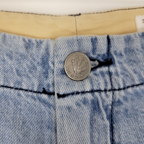 NWT Rag & Bone Nora High Rise Wide Leg Cargo Jean in Lakeside Size 30 - Picture 5 of 12